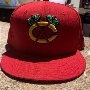 New Era Chicago Blackhawks fitted hat 7 5/8